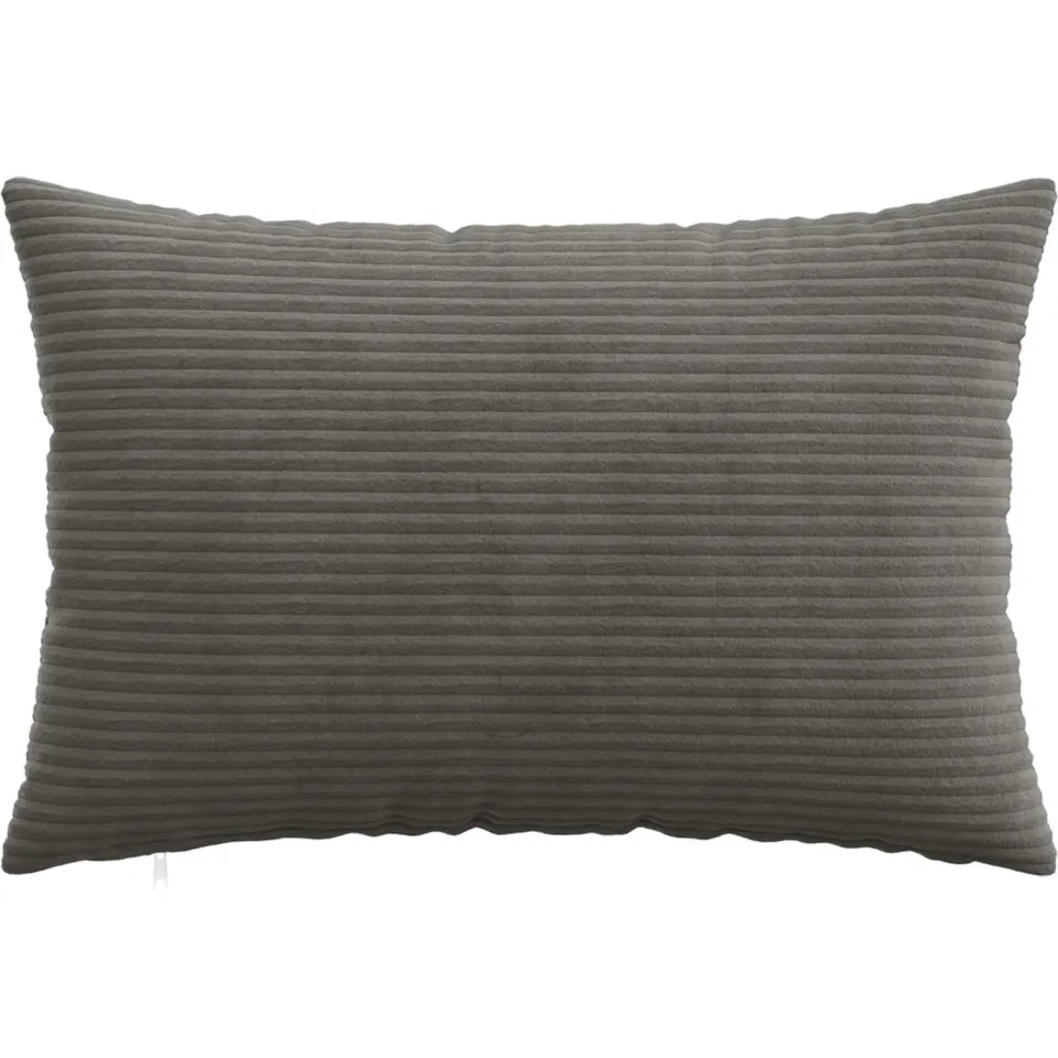 vidaXL Kussensloop 6 st HEERLEN Donkergrijs 40 x 60 cm corduroy, foto 3