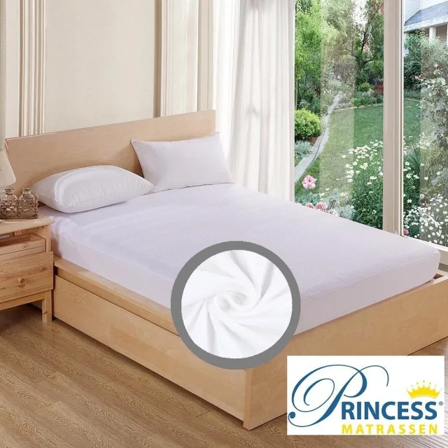 Princessmatrassen Comfortabele Zachte Molton Hoeslaken - Katoen-Stretch- Rondom Elastiek -1Persoons-90x220x30cm -Wit