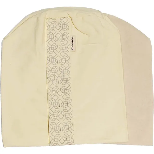 Samarali Eco Yoga Bolster Hoes - Ivory- 100% Biologisch Katoen - 20x20x66 cm - Duurzaam en Stijlvol