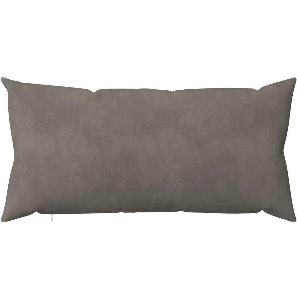 vidaXL Kussensloop 2 st HEERLEN Lichtgrijs 40 x 80 cm fluweel