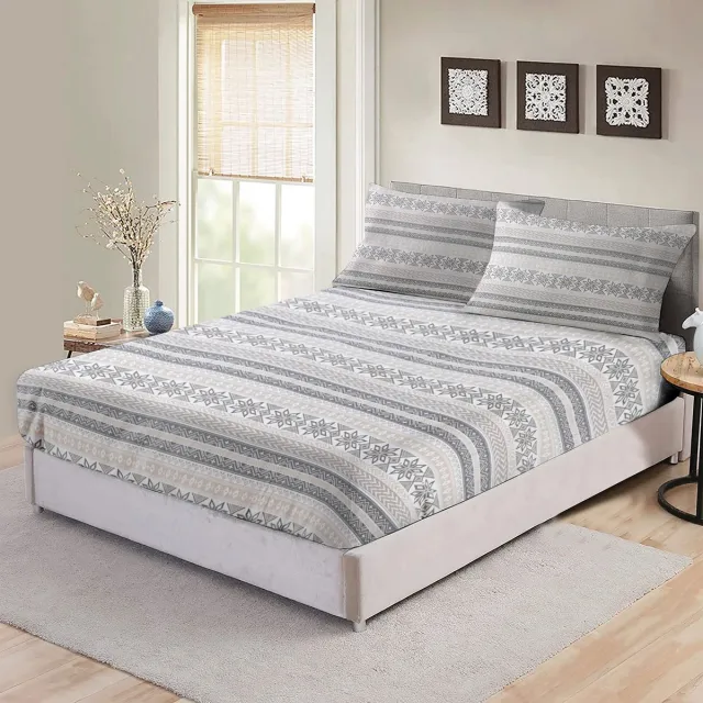 BED GLOW & APPAREL Flanel Hoeslaken en 2 Kussensloops Set – 100% Flanel – 140x200 cm + 60x70 cm – Zacht, Duurzaam & Huidvriendelijk –Ideaal voor Elke Slaapkamerstijl Wit