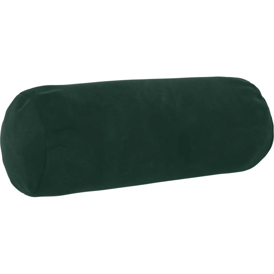 vidaXL Kussensloop 2 st HEERLEN Donkergroen Dia. 15 x 40 cm fluweel