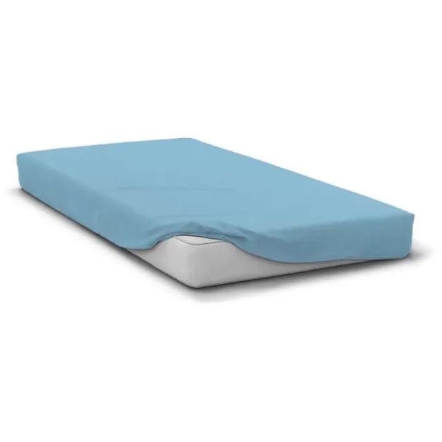 HOME LINGE PASSION Hoeslaken - HOME LINGE PASSION - HP72123 - 82 g microvezel - 140 x 190 cm - 30 cm pocket - Hemelsblauw