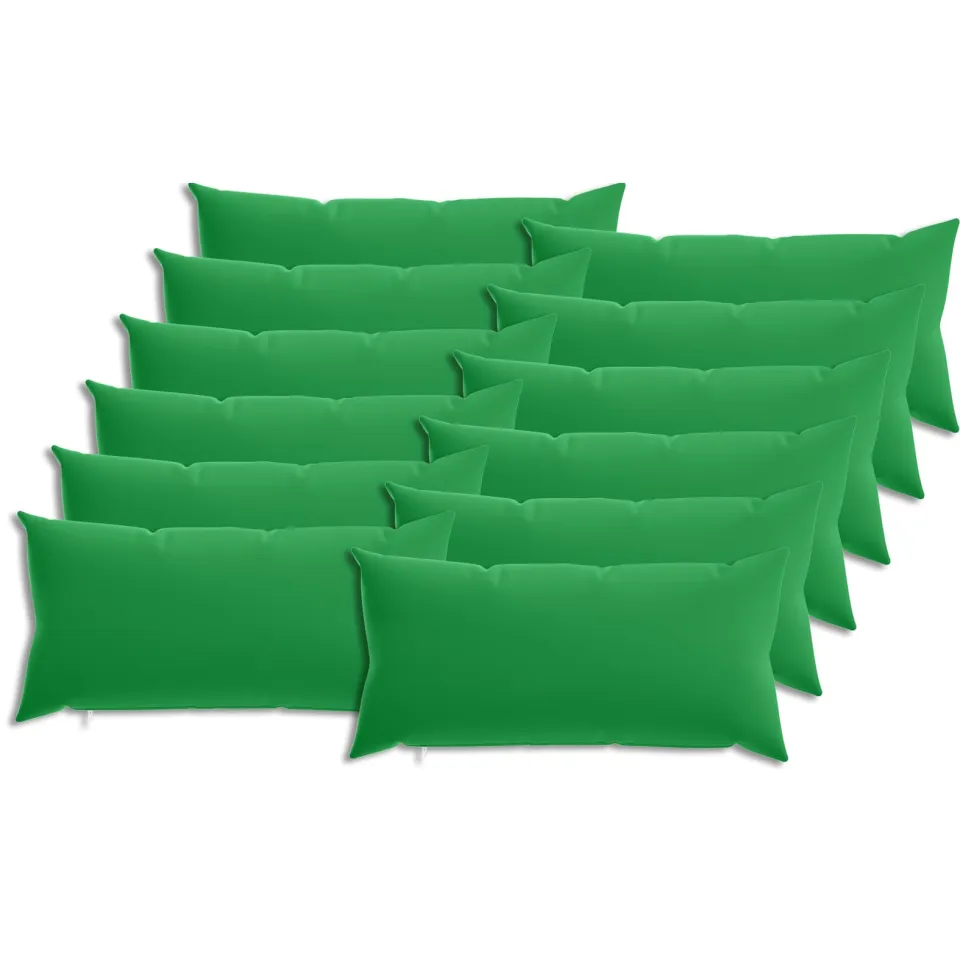 vidaXL Kussensloop 12 st HEERLEN Groen 40 x 80 cm Polyester, foto 3