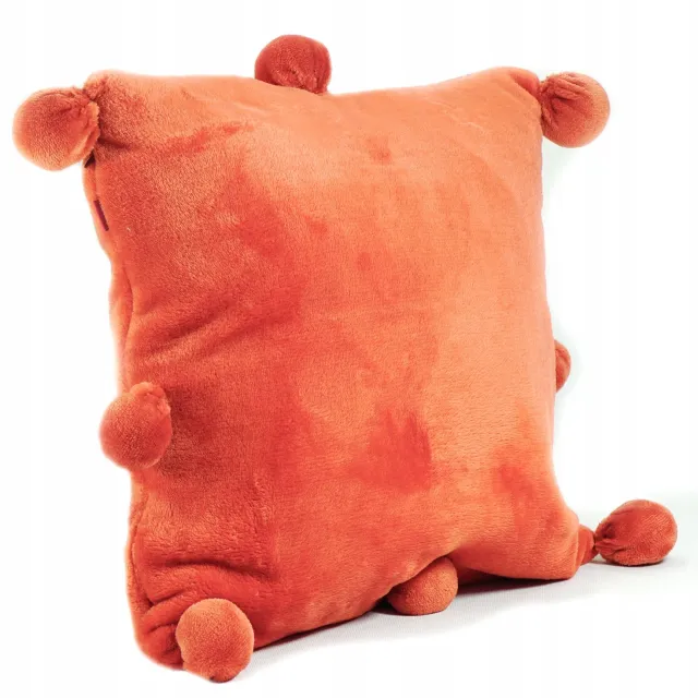 Kontrast Decoratieve Kussenhoes Kontrast 40x40cm met Pompons - Zacht Pluche Bruin