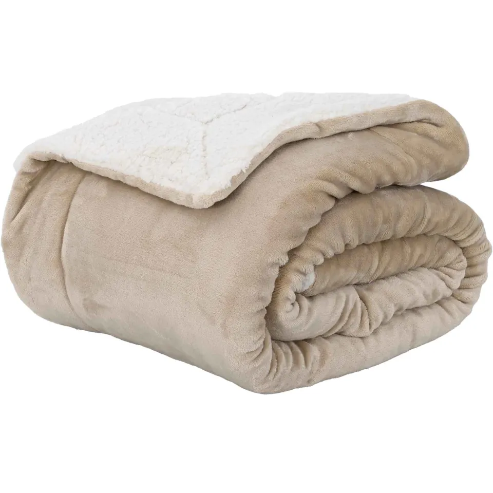 vidaXL plaid Beige 270 x 240 cm 3,17 kg Fleece