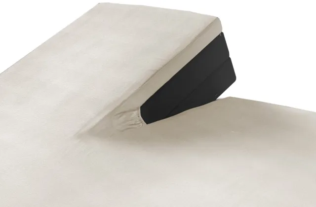 SLEEPMED Hoeslaken voor splitmatras - Crème - 140 x 200 cm - Duopack