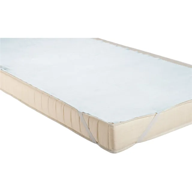PULSIVA 2x PULSIVA Matrasbeschermer Molton Atlanta; 90x200 cm (BxL); wit; 2 stuk / verpakking