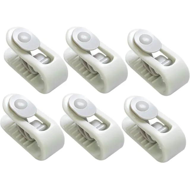 6x - Dekbedclips - Dekbedklemmen - Dekbed vastzetten - Anti verschuiven - Kunststof - Roze - Inclusief opbergdoosje - Jonyx