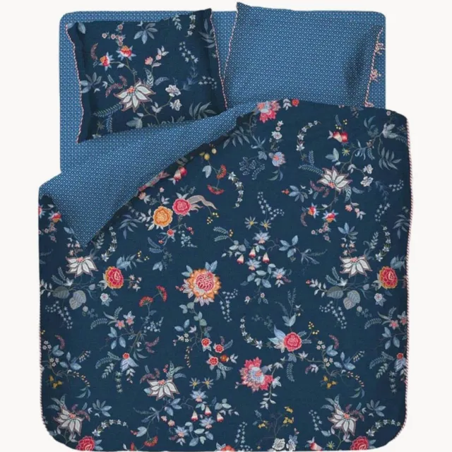 Pip Studio Katoenen dekbedovertrekset Flower Festival Blauw