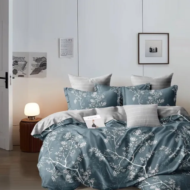 bedlin Lakenset Micropercal - 2 personen - Bovenlaken en onderlaken - 4 stuks - Sakura Grijs