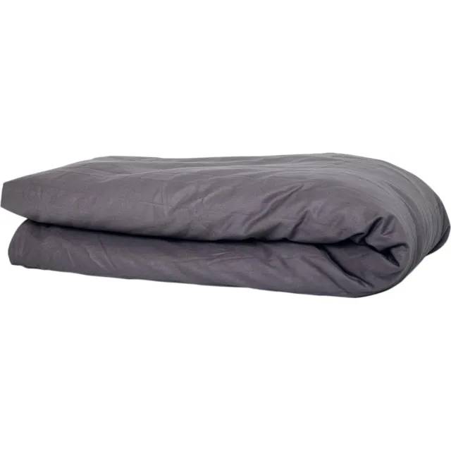 Verzwaringsdeken Hoes Katoen Donkergrijs – Geschikt voor iedere Simply Cosy verzwaringsdeken - 200 x 140 katoen grijs