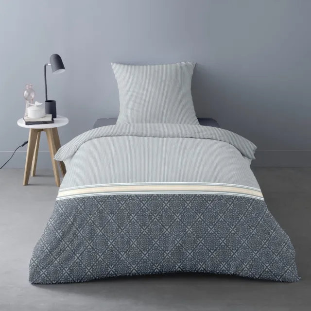 Better Nights Ara - flanellen dekbedovetrek - Flanel - 1 kussensloop blauw