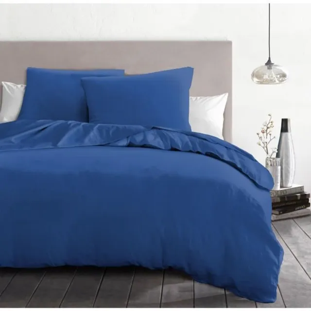 HOME LINGE PASSION Dekbedovertrekset 3-delig - HOME LINGE PASSION - HP72073 - 82 g microvezel - 220 x 240 cm - Blauw