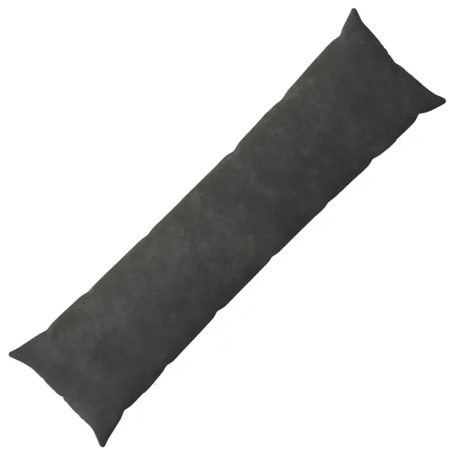 vidaXL Kussensloop HEERLEN Antraciet 40 x 145 cm Microfiber Fleece Anthraciet