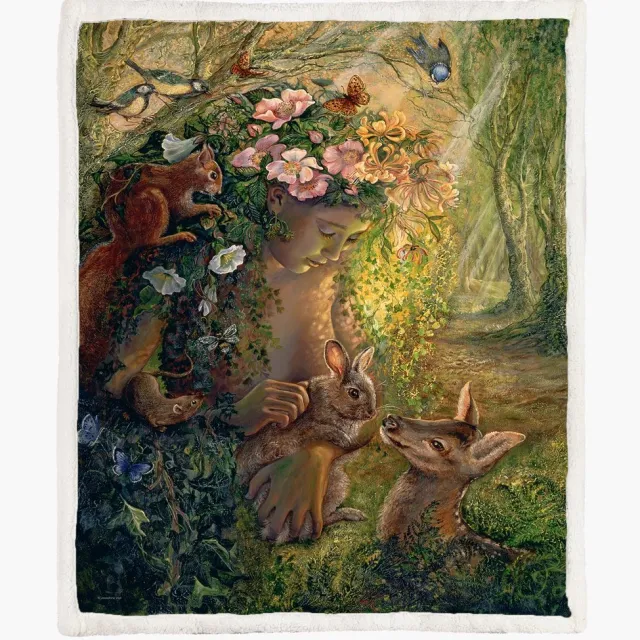 The Coloured House Fleece Deken 150*200cm The Wood Nymph Multicolor
