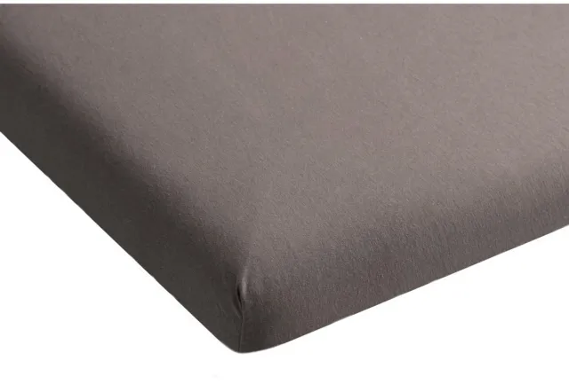 MatrasDirect Hoeslaken Jersey Katoen - Topdekmatras Antraciet - 90x210 - 100% Katoen