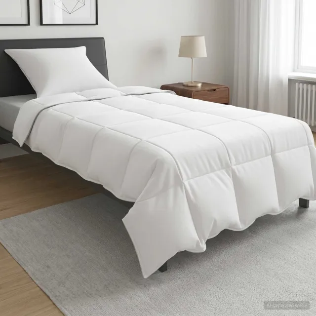 vidaXL Dekbedset 2 st 140 x 200 cm Winter 350 g/m² dekbed wit