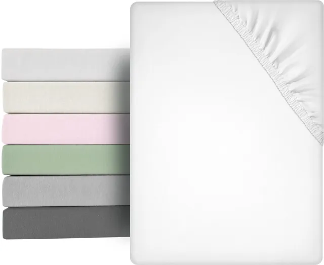 Ibenzoa Licht en Zacht Microvezel Hoeslaken voor Matrassen van x30 cm wit