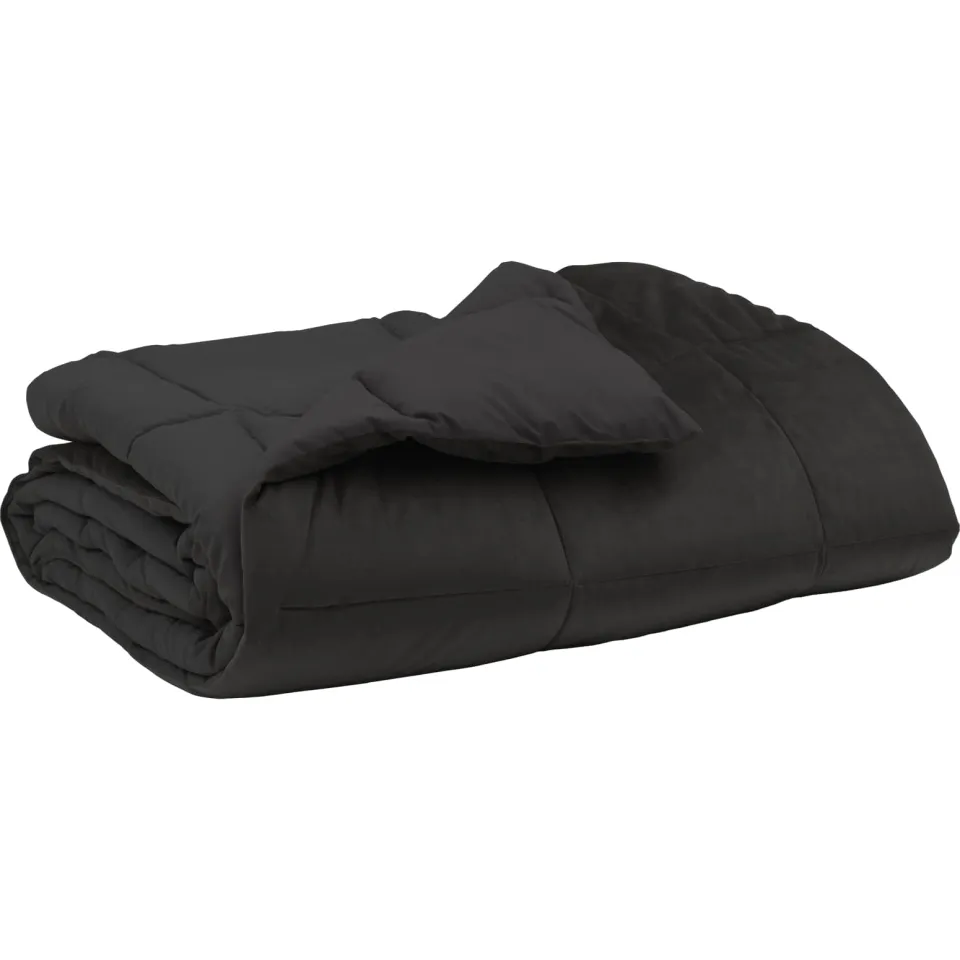 vidaXL Vol jaar dekbed 155 x 200 cm Microfiber (100% polyester) anthraciet, foto 3