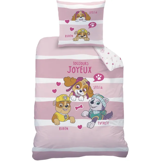 PAW Patrol Dekbedovertrek Sweet - 140 x 200 + 63 x 63 cm - Katoen Roze