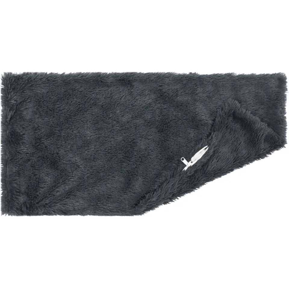 vidaXL Kussensloop 2 st HEERLEN Antracietkleurig 50 x 80 cm PV Fleece, foto 4