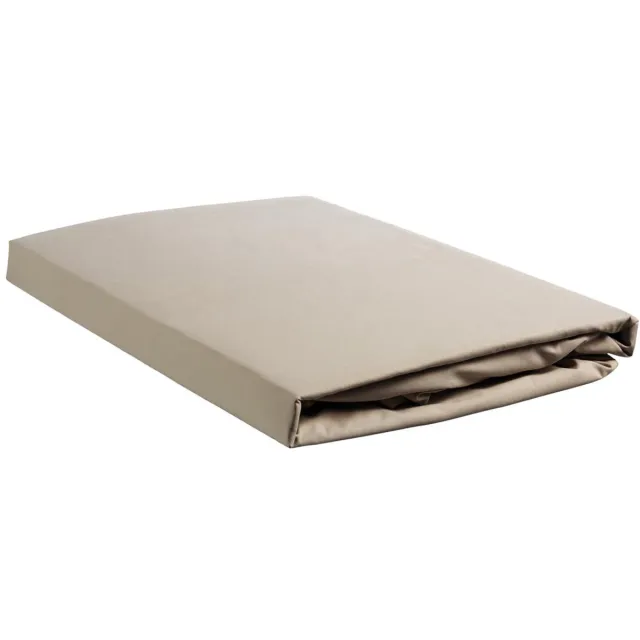Ambiante Katoen - Splittopper Hoeslaken - 160x200 - Taupe