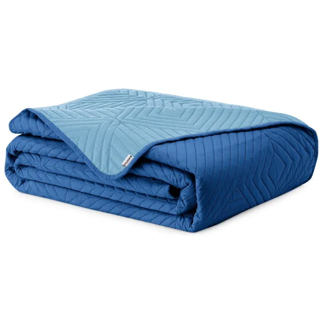 AmeliaHome Pikante Dekbedovertrek - Stijlvol Blauw