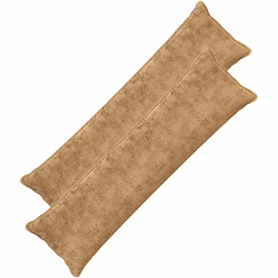 vidaXL Kussensloop 2 st HOUTEN Taupe 40 x 145 cm Nep Konijnenbont, foto 3