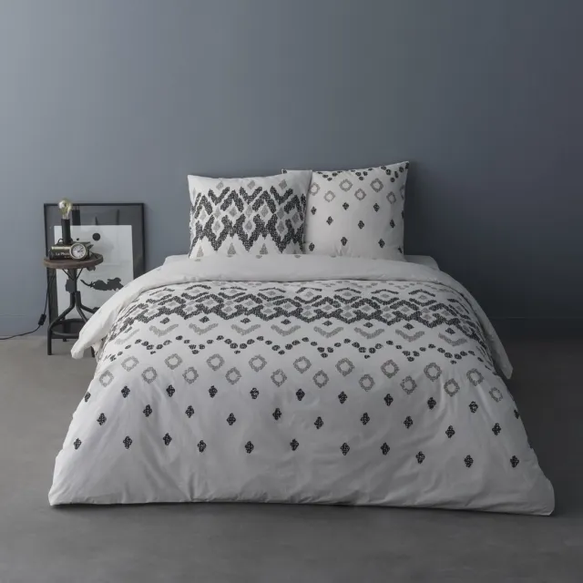 bedlin Luxe Katoen Percale Dekbedovertrek Lits-Jumeaux 240 x 220cm Henri Multicolor