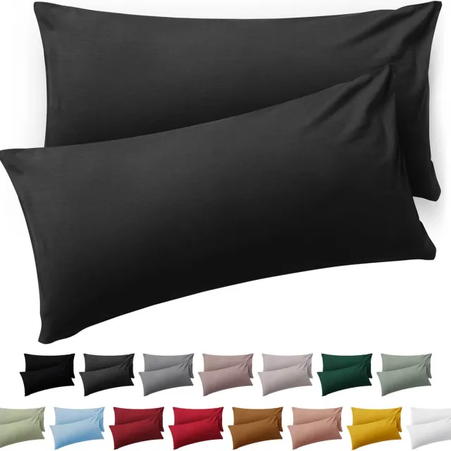 Blumtal Kussensloop Microvezel Kussenhoes 50 x 80 cm - Antraciet - Set van 2