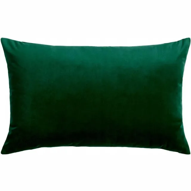 art+design Dekoratieve Kussenhoes 30x60 cm - Zacht Velours in Flesgroen