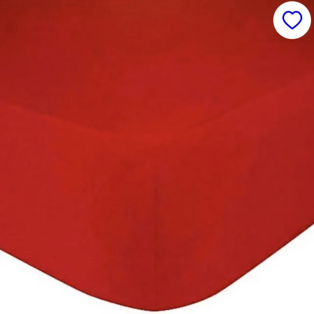 Bed Care Jersey Stretch Hoeslaken - 200x200/220 - 100% Katoen - 40CM Hoekhoogte - Rood