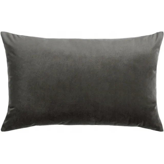 art+design Antraciet Velours Kussenhoes 45x30 cm - Elegante Decoratie