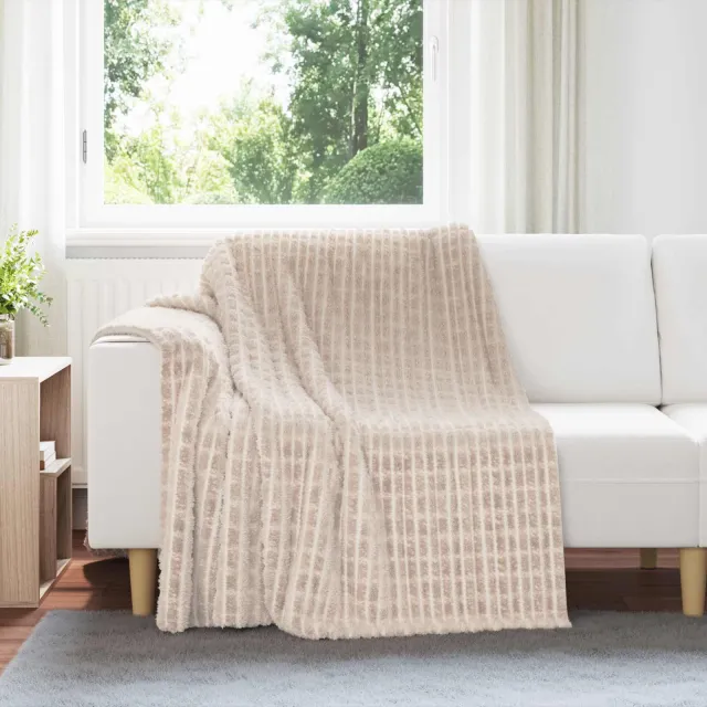 vidaXL Kleden 6 st Beige 200 x 150 cm 4,5 kg Fleece, foto 2
