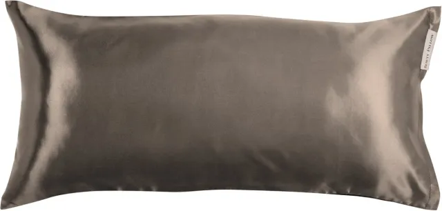 Beauty Pillow Satijnen Kussensloop - 80x40 cm - Duitse afmeting - Taupe