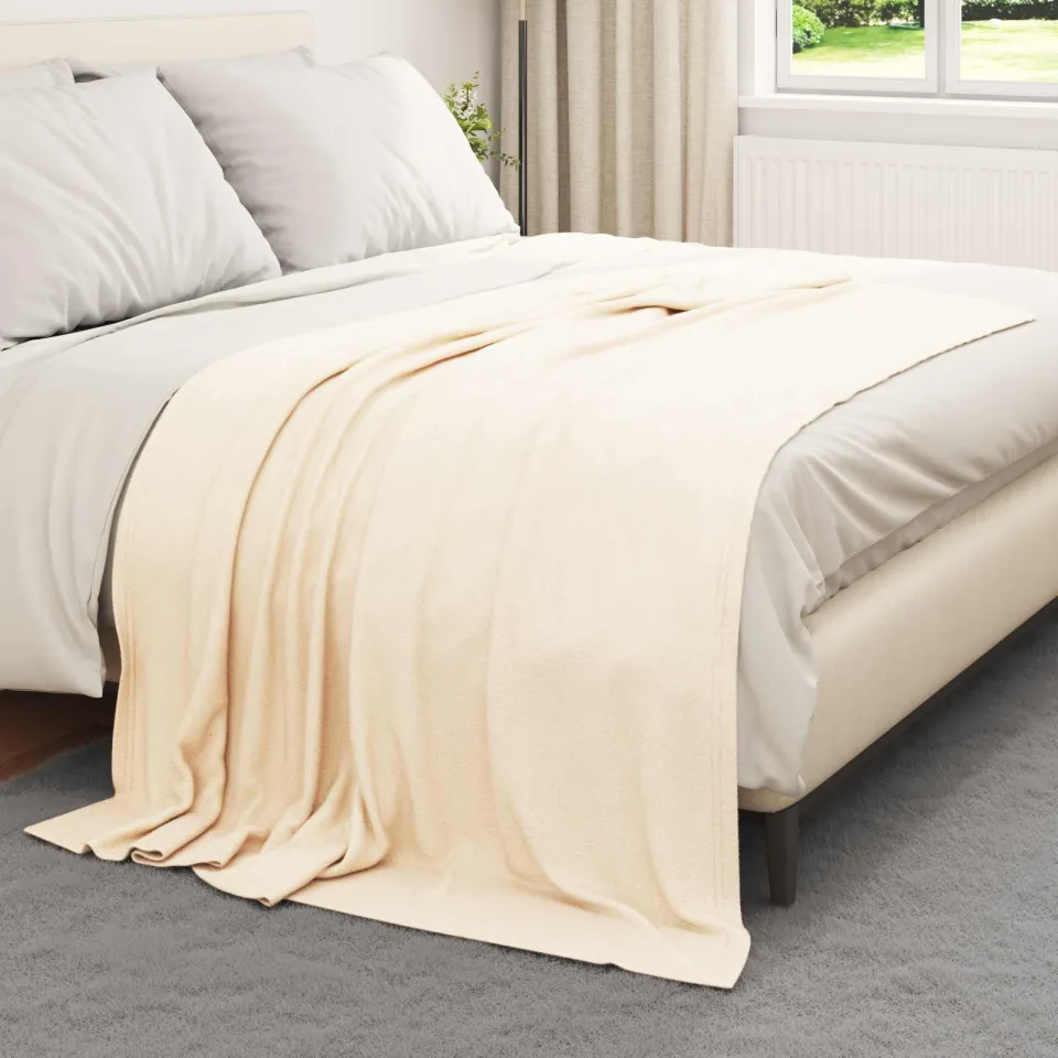 vidaXL Kleden 24 st Crèmekleurig 200 x 150 cm 10,08 kg Fleece, foto 3