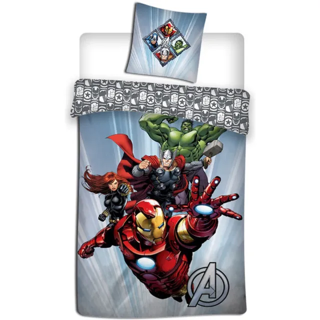 Marvel Avengers Dekbedovertrek - 140 x 200 cm - Polyester Multi Colour
