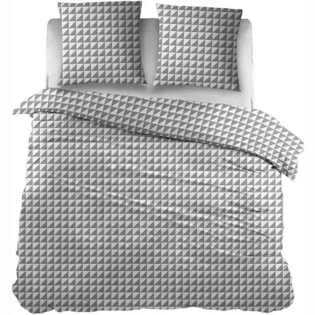 Sleepnight Dekbedovertrek Katoen Chanel Grey - 240 x 200/220 cm + 2 kussenslopen - [Beige]