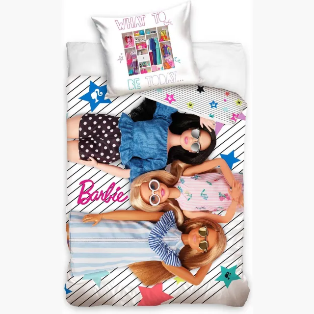 Barbie Dekbedovertrek Girls - Katoen Wit