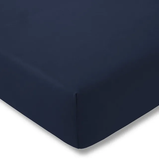 Estella 635 - Hoeslaken van Zwirn-Jersey - 150 x 200 cm - Saphirblauw
