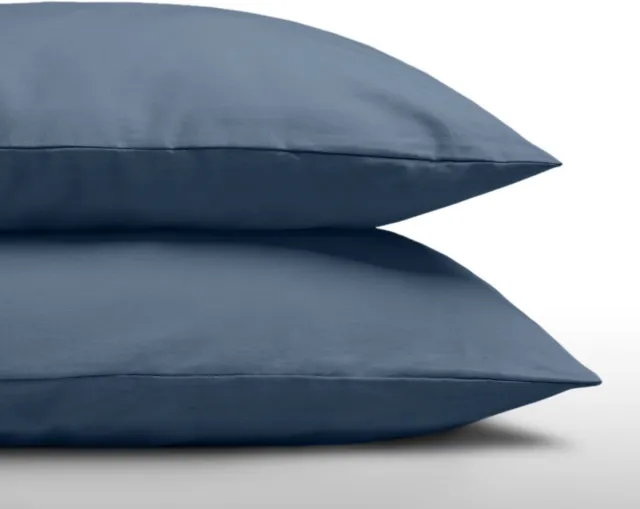 Zelesta Everyday Uni Kussensloop Set van 2 - Nachtblauw 80x80cm Midnight