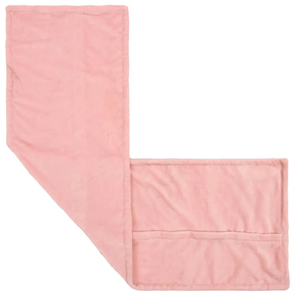 vidaXL Kussensloop HOUTEN Roze 40 x 145 cm Flanel, foto 4