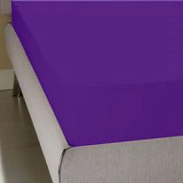 Homéé® Hoeslaken Jersey stretch paars 140/150x200/220 +30 cm tweepersoons bed 100% katoen