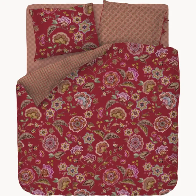 Pip Studio Katoenen perkal dekbedovertrekset Matata Rood