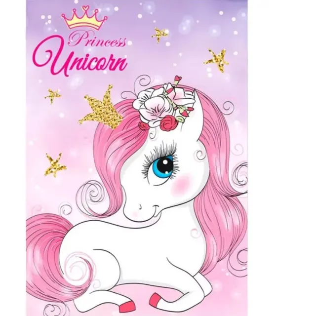 Unicorn fleece deke 100 x 140 cm Multicolor