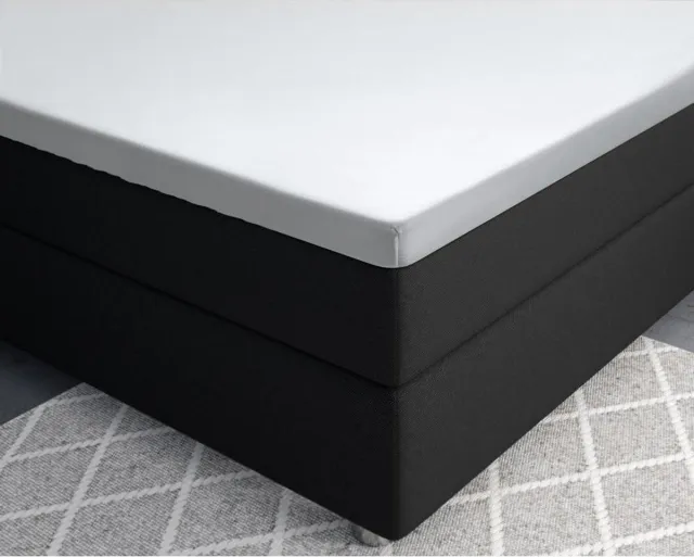Primaviera Deluxe Splittopper Hoeslaken Satijn - 160 x 200 - Wit