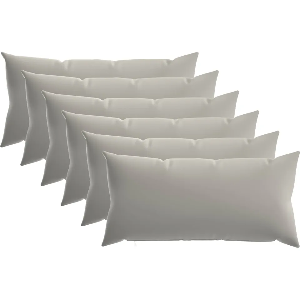 vidaXL Kussensloop 6 st HEERLEN Grijs 40 x 70 cm Polyester, foto 3