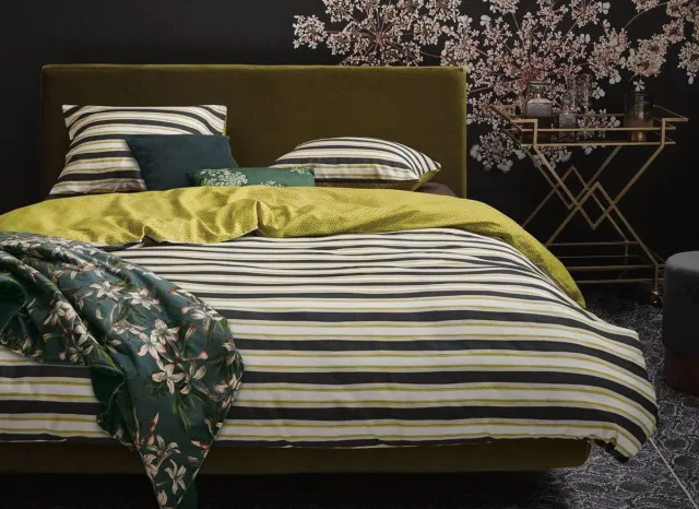 Essenza Home dekbedovertrek Lyra mustard - extra kussensloop (60x70 cm) Multi