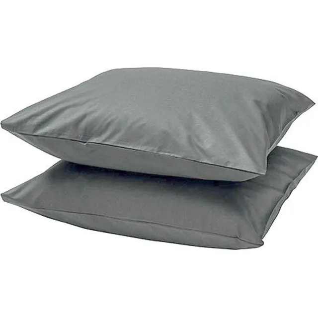 Y-not® Kussenslopen Antraciet - 100% Perkaal Katoen - 60x70cm | Set van 2 stuks